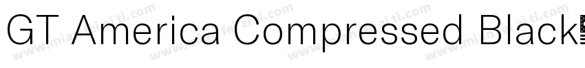GT America Compressed Black字体转换